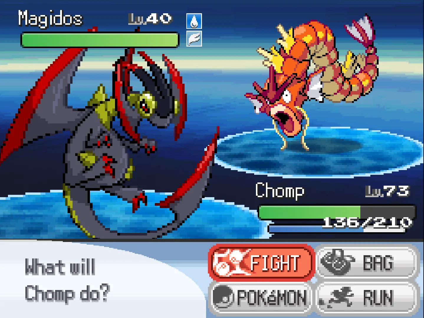 Trận chiến Pokémon lai tạo trong Pokémon Infinite Fusion