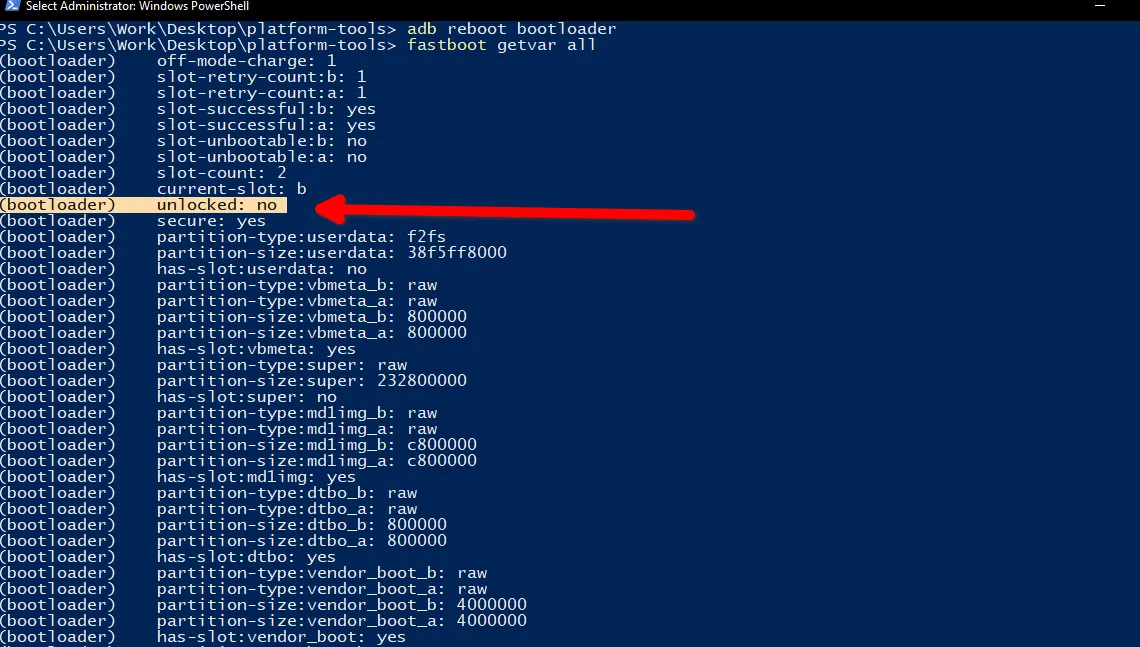 Trạng thái bootloader đã được xác minh trên màn hình khởi động Android