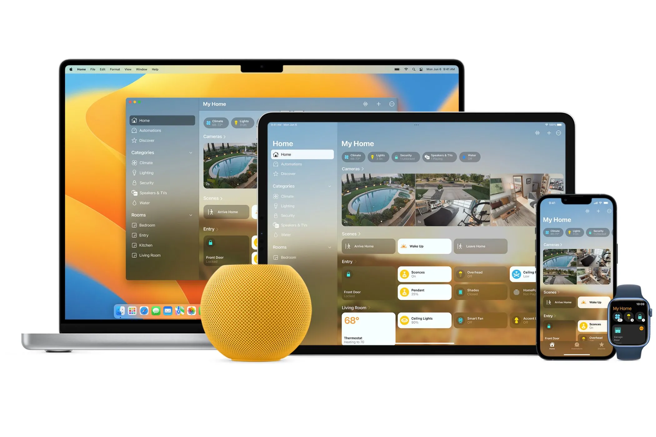 Ứng dụng Apple Home trên nhiều thiết bị Apple