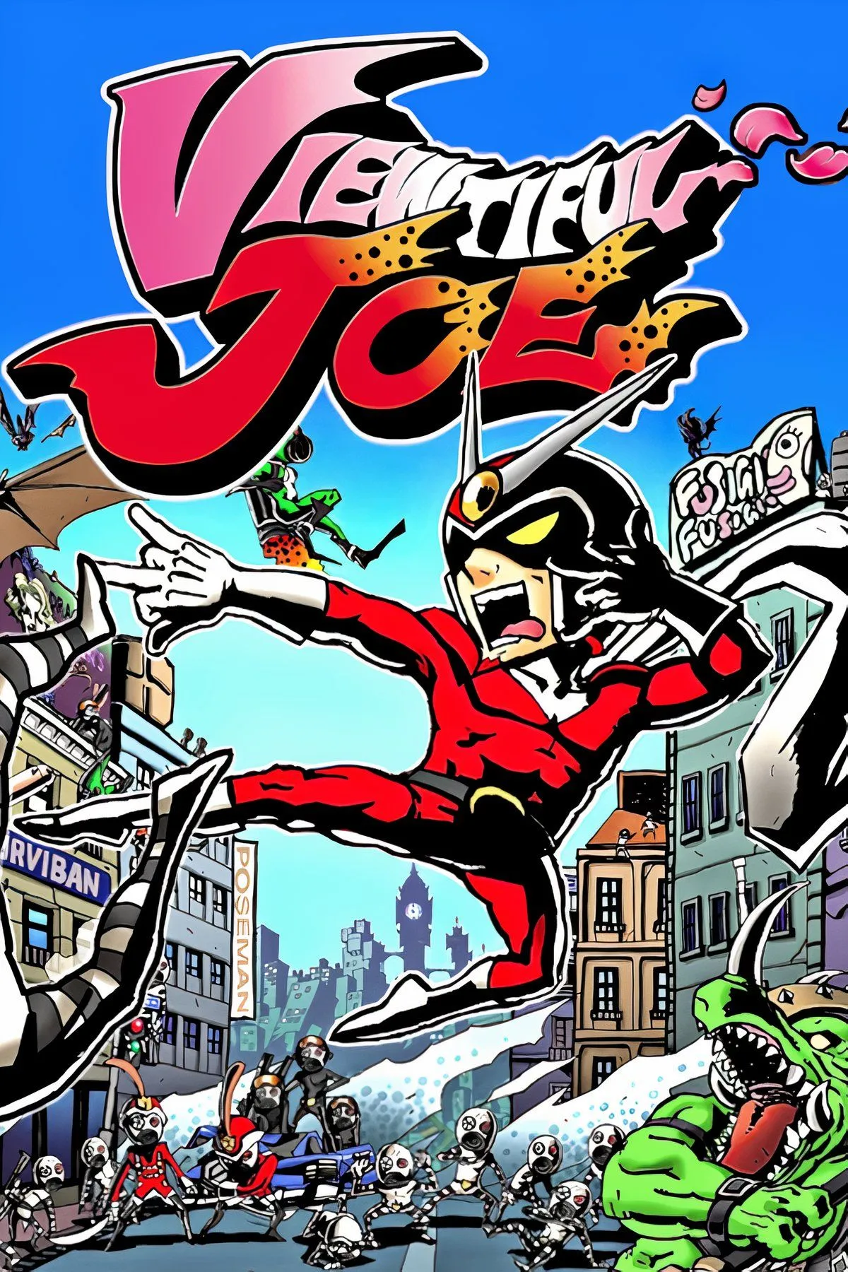 Viewtiful Joe trong phong cách đồ họa cel-shaded độc đáo, một tựa game beat 'em up sáng tạo