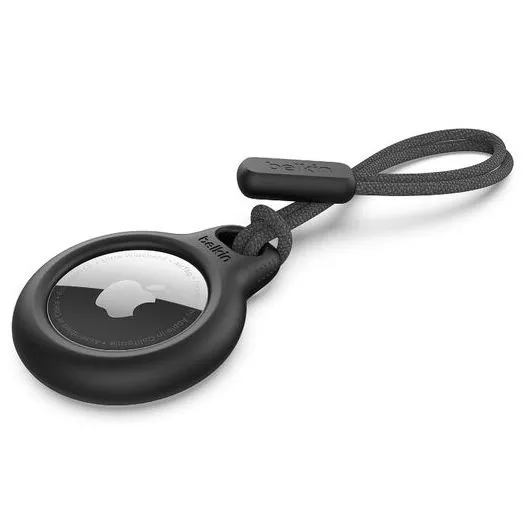 Vỏ bảo vệ Belkin AirTag Secure Holder màu đen có dây đeo