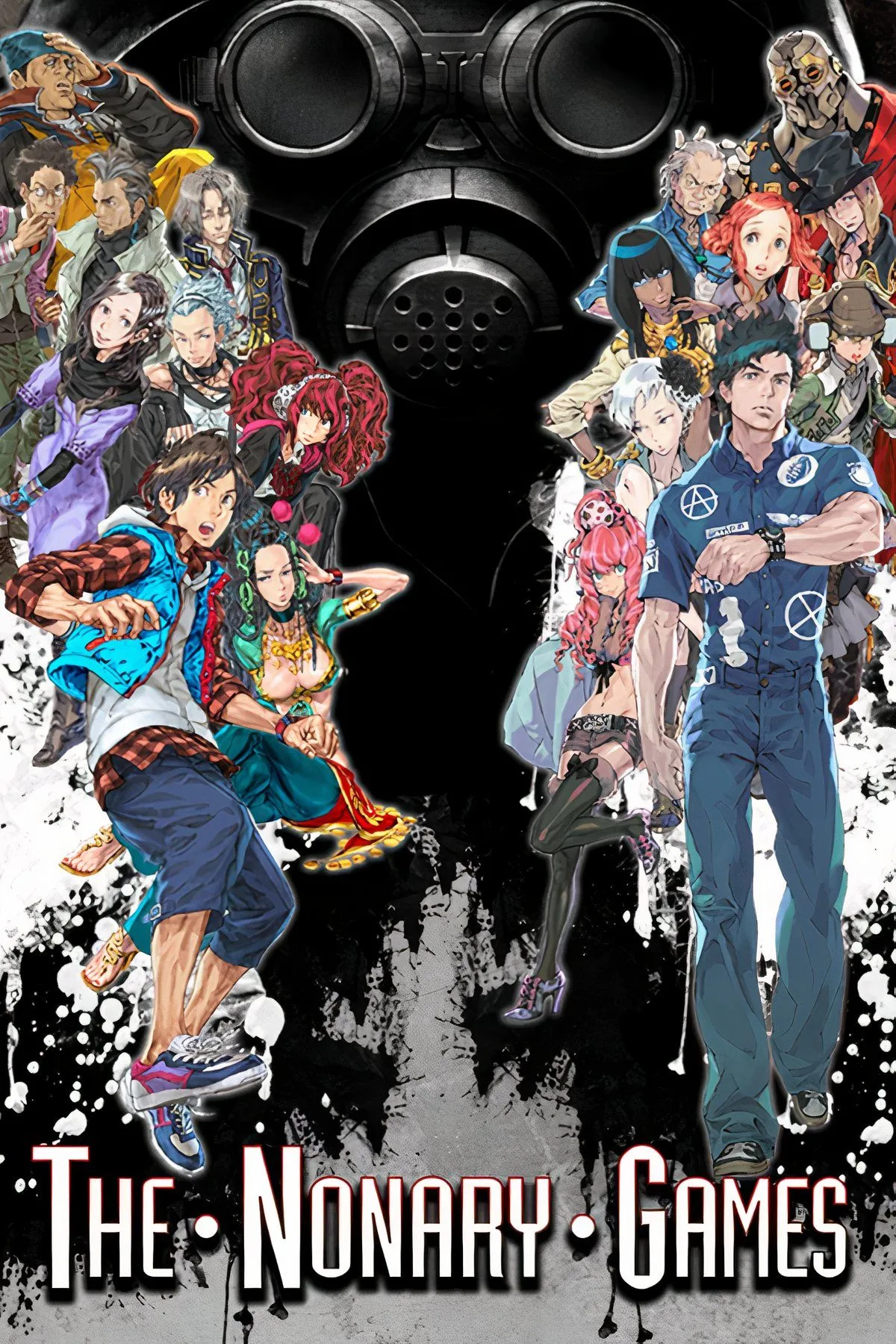 Zero Escape: The Nonary Games - Hình ảnh hỗn hợp từ game, thể hiện một cô gái và bối cảnh trò chơi Escape Room bí ẩn, tối tăm.