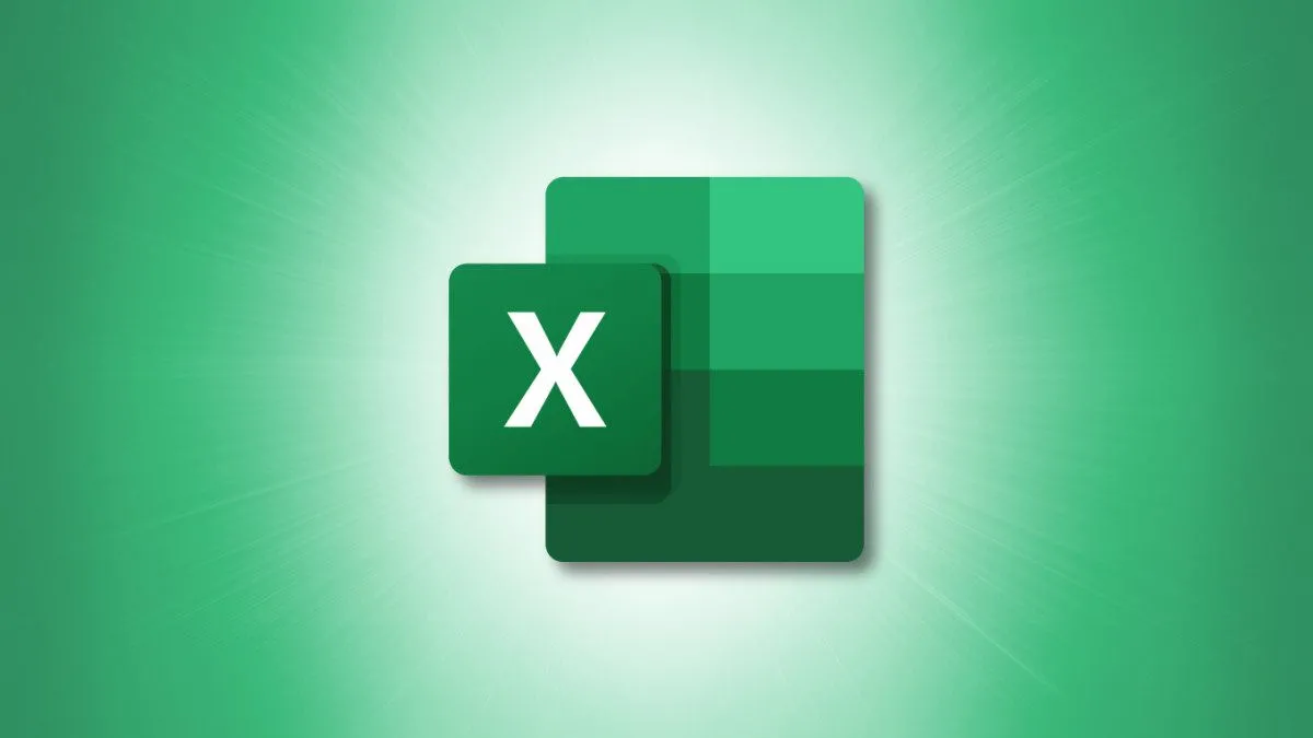 Biểu tượng Microsoft Excel trên nền xanh lá, đại diện cho ứng dụng bảng tính mạnh mẽ.