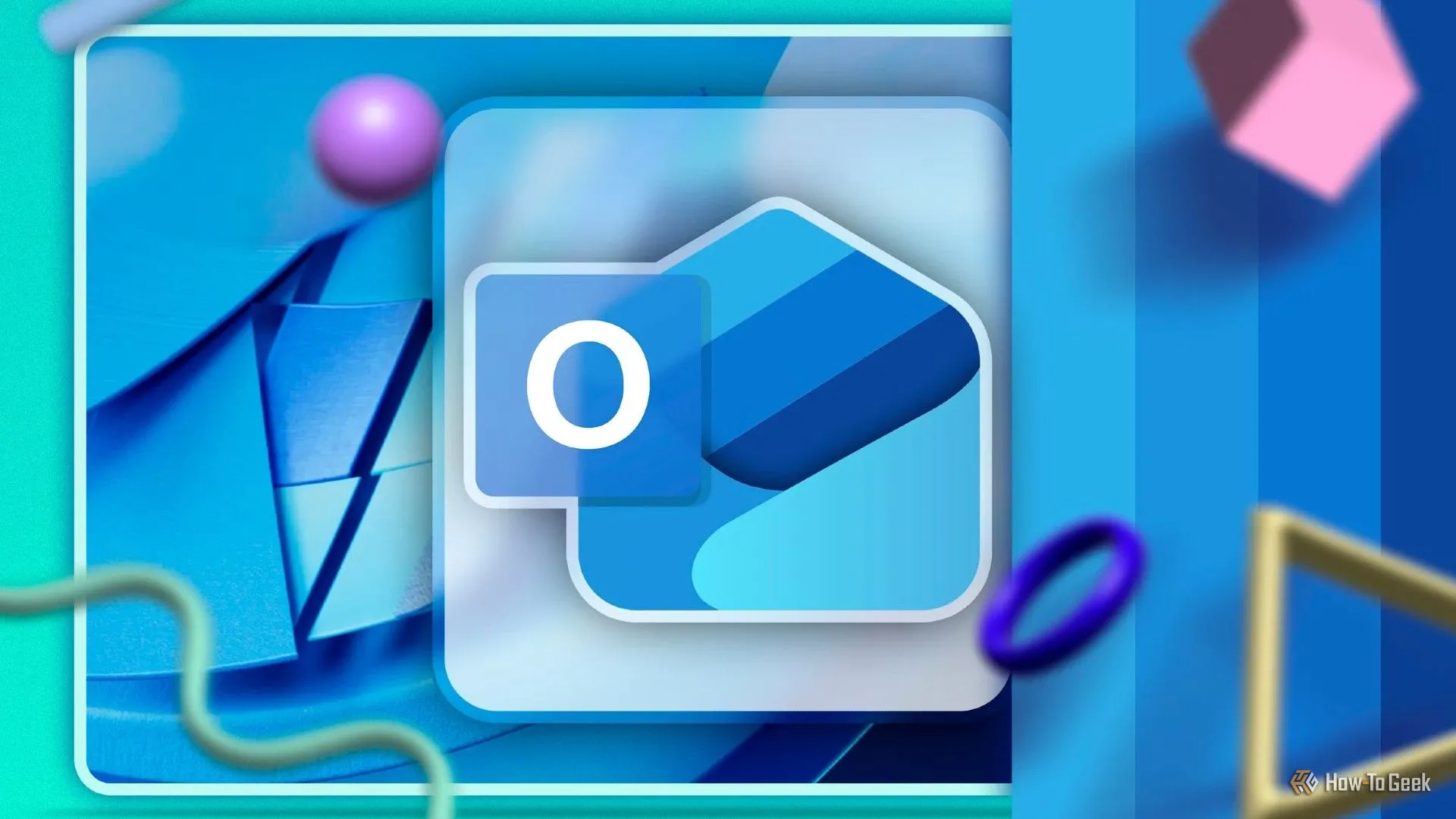 Biểu tượng New Outlook cho Windows với các hình khối hình học, minh họa cho ứng dụng email của Microsoft đang gặp sự cố