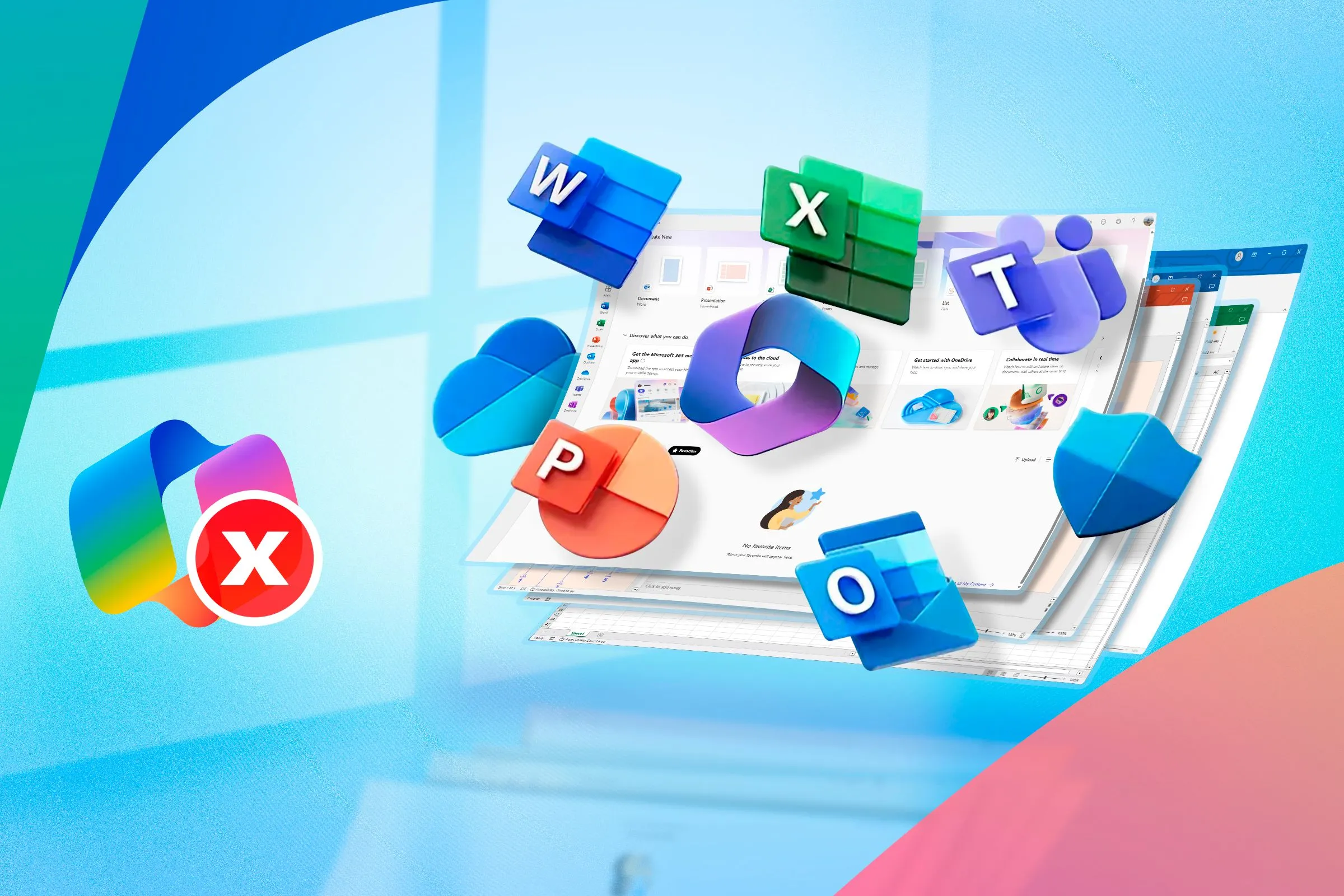 Giao diện Copilot AI tích hợp trong các ứng dụng Microsoft 365 trên Windows