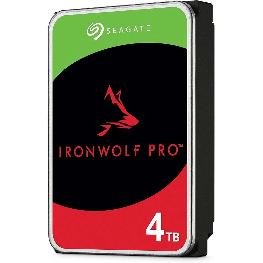 Ổ cứng NAS Seagate IronWolf Pro 4TB, biểu tượng cho độ bền và hiệu suất cao.