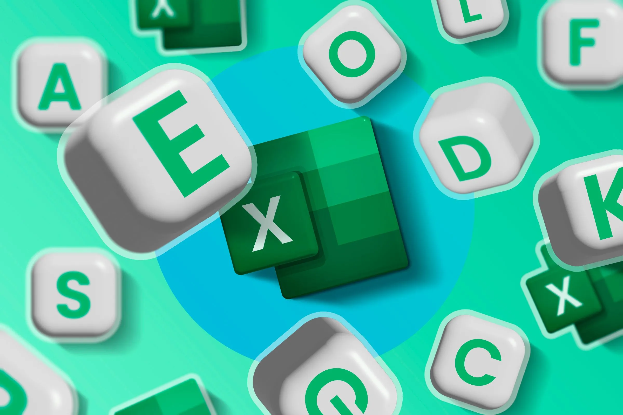 Biểu tượng Excel cùng các ký tự đại diện (*), (?) minh họa tính năng tìm kiếm linh hoạt.