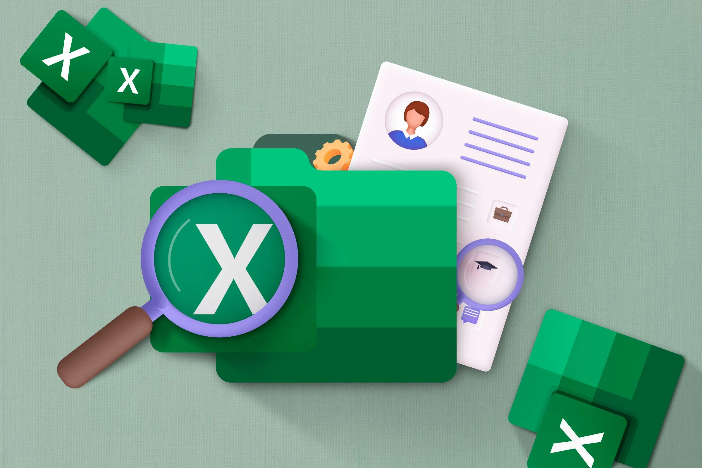 Thư mục Excel chứa sơ yếu lý lịch